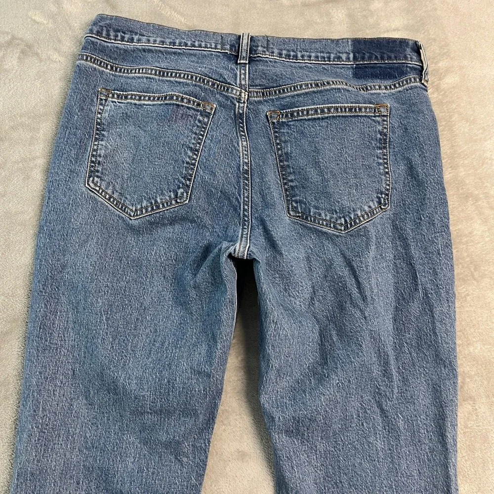 Abercrombie & Fitch Mid Rise Bootcut Jeans Womens 31 Short Blue Denim Med Wash